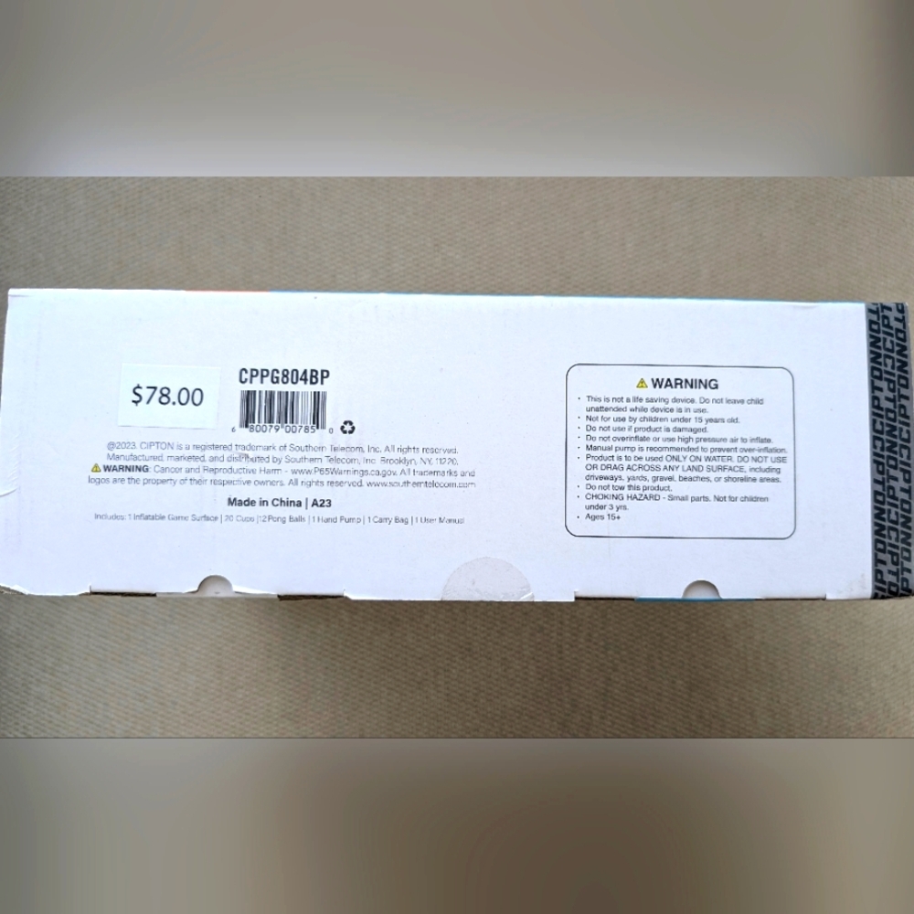 NIB CIPTON SPORTS Floating Cup-Pong Pool Game - Picture 2 of 5